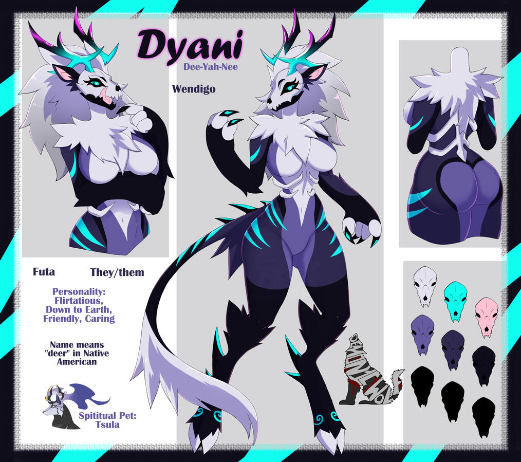 Dyani - Wendigo - They/them - Click the image to see their FurAffinity page to see and find out more!