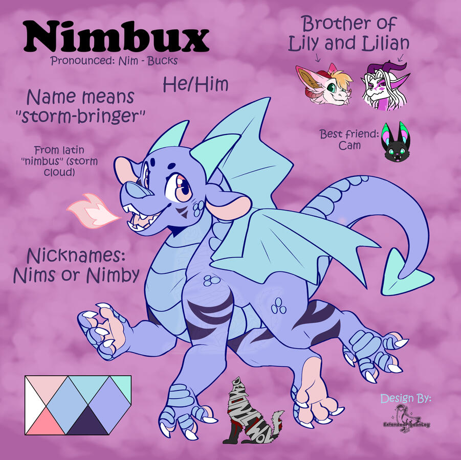 Nimbux - Western Dragon - He/him - Click the image to see his FurAffinity page to see and find out more!